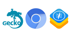Gecko, Blink & WebKit-logo's
